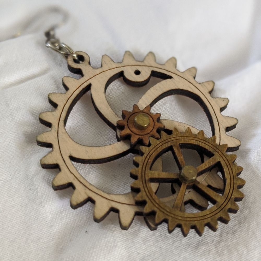 Wooden earrings